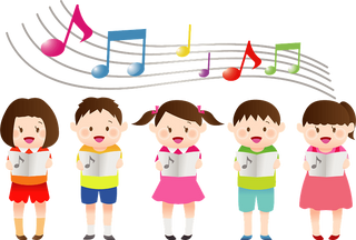 Children Singing Music Clipart